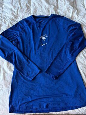 Nike MLB Authentic Toronto Blue Jays Long Sleeve DriFit Tee